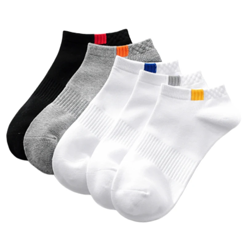 

10pieces=5pair/lot Summer Cotton Man Short Socks Fashion Breathable Boat Socks Comfortable Casual Socks Male White Hot Men