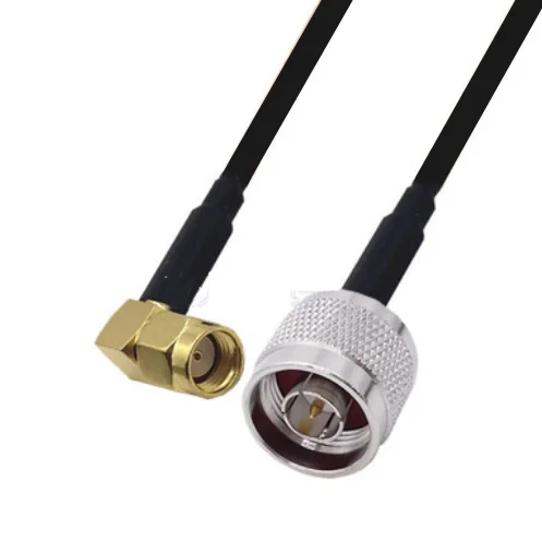

RG174 Cable RP-SMA Male Right Angle to N Male Extension Coax Jumper Pigtail WIFI Router Antenna RF Coaxial Cable