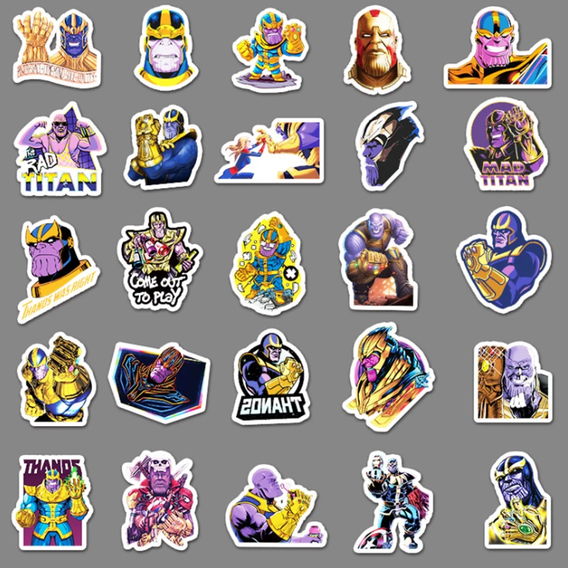 103050pcs thanos stickers luggage school student diary hand ledger motorcycle stationery mobile phone guitar decoration free global shipping