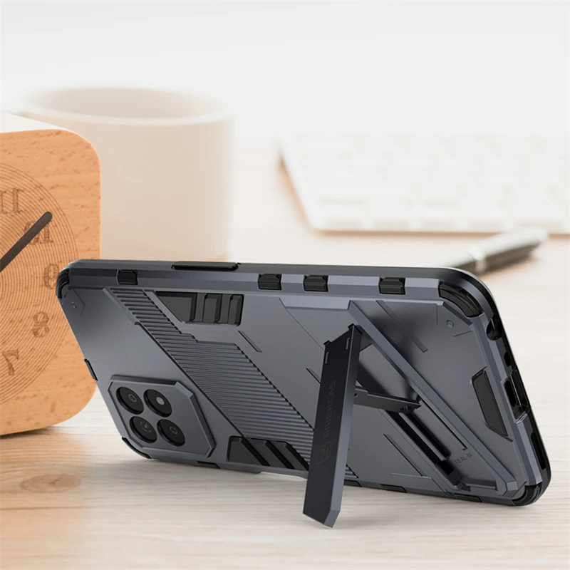 Phone Holder Case For Oppo Realme 8i Case Bumper Armor Full Cover For Realme 9 Pro Plus Case For Realme 9i 8i 8 9 Pro GT Neo2 2T