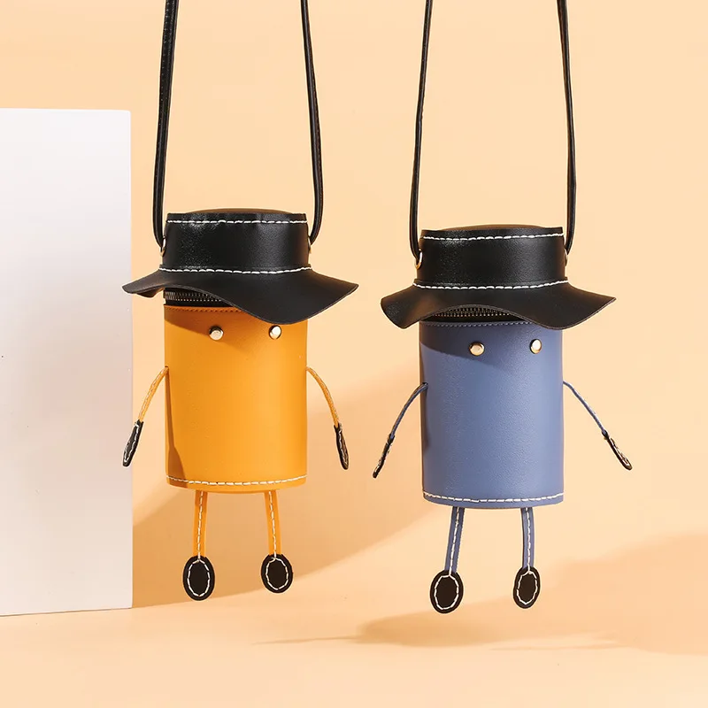 

The new slanted cross-girlie girl bandwagon fashion cartoon mobile phone mini bag to give his girlfriend a gift wallet