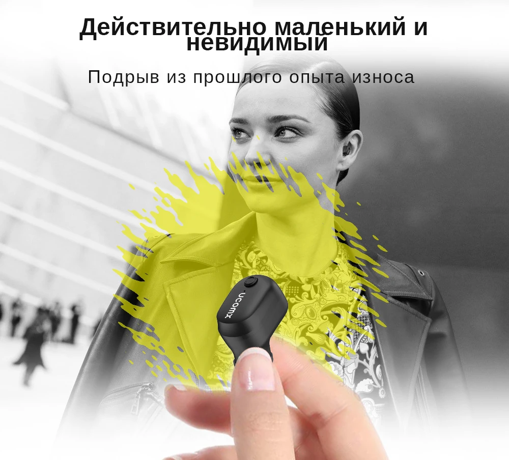 DACOM U7 TWS Bluetooth наушники настоящие Беспроводные наушники с микрофоном мини в ухо монитор громкой связи наушник для iPhone samsung huawei