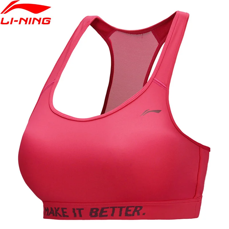 Женские Тренировочные бюстгальтеры Li Ning облегающий спортивный бюстгальтер с