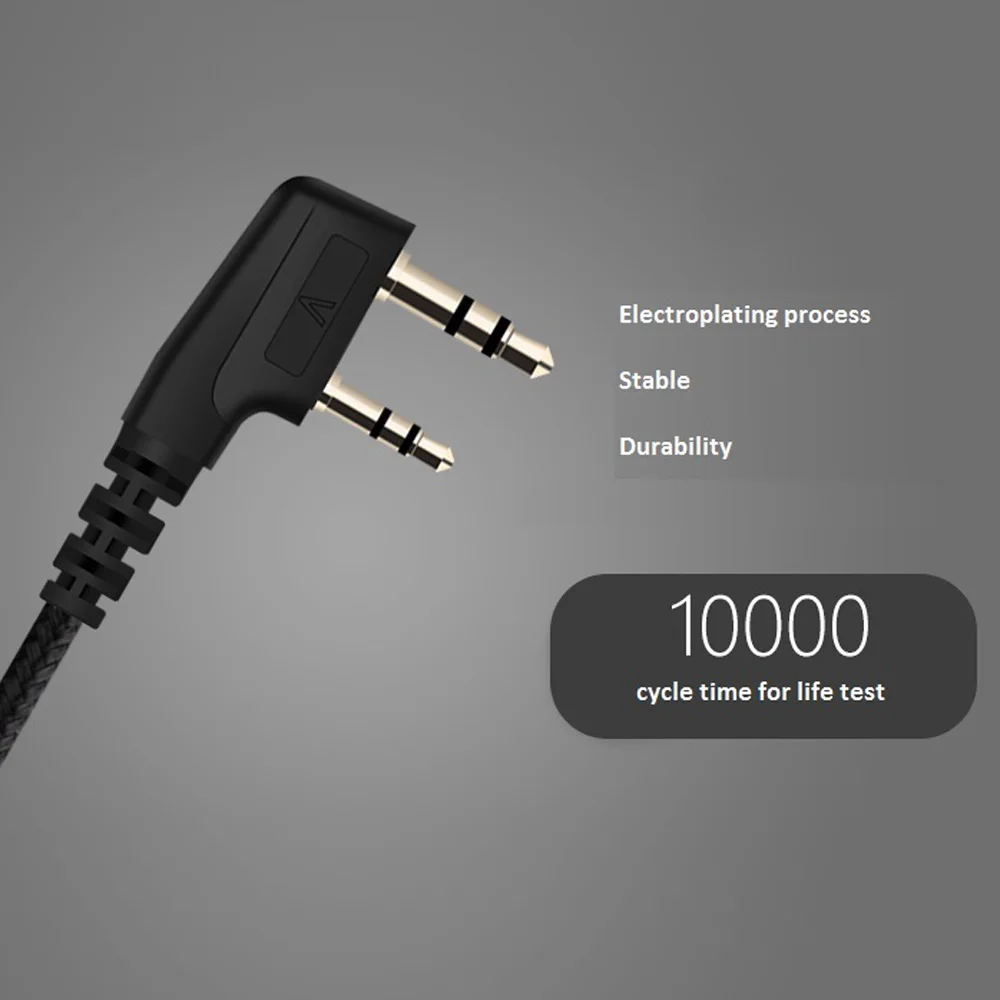 

Black Earphone Accessories Belt clip design PPT In-ear For BAOFENG UV-5r