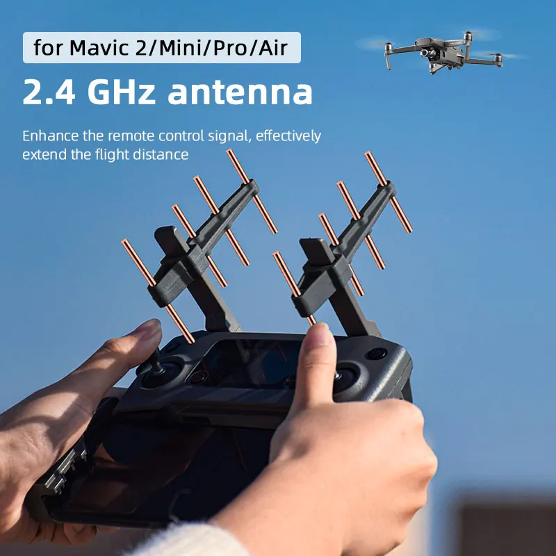 BRDRC 2.4ГГц Yagi Антенна Усилитель Сигнала Дистанционного Управления для Mavic 2/Mavic Mini/Mavic Pro/Phantom 4 Pro Удлинитель Дальности
