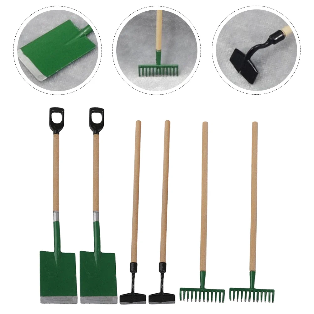 

6 шт., миниатюрные садовые инструменты