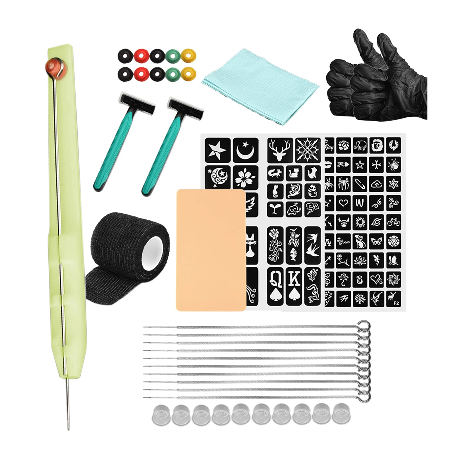 

Профессиональные Портативные Инструменты для тату «сделай сам», домашний ручной перьевой тыкать, тату-иглы, набор для татуировки