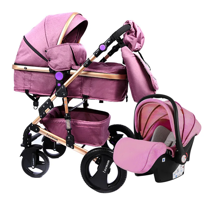 LUXMOM 3 в 1 детская коляска с детским автокреслом Максимальная вместимость 30 кг