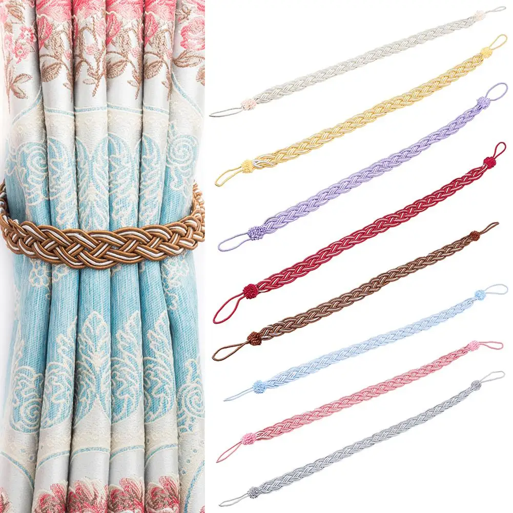 Новый 2 шт ручной работы Тканый Твист подхват для штор держатель ремень окно