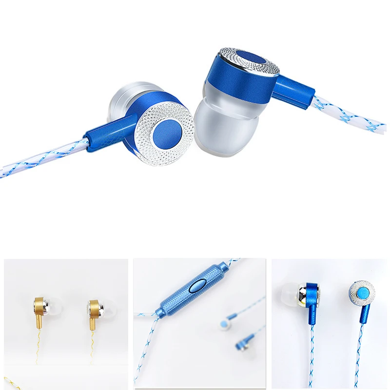 Новые универсальные проводные наушники с шумоизоляцией стереонаушники для Apple