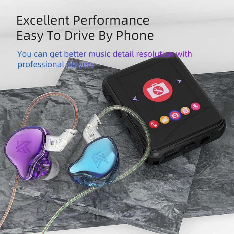 Фото KZ EDC Проводные наушники HIFI Басовые наушники-вкладыши Монитор IEMs Наушники Спортивная игровая гарнитура с шумоподавлением №5
