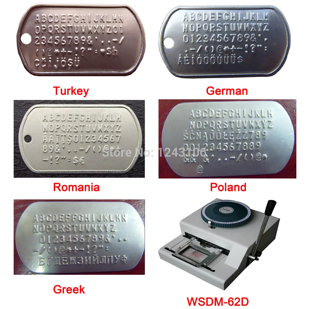 WSDM 62D RCIDOS ручная бирка для собак тиснение письмо пресс ротогравюрная печать