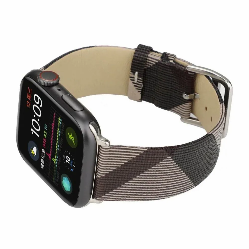 Новый кожаный ремешок для Apple Watch 38 мм 40 42 44 браслет часов iwatch серии 5 4 3 2 1|Ремешки