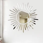 Новинка 2021, зеркальная Настенная Наклейка сделай сам, солнечный свет, фон для телевизора, акриловая Зеркальная Наклейка s для гостиной, домашняя художественная наклейка, Декор