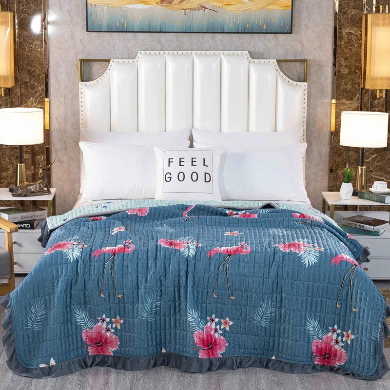 Бархатное покрывало для кровати с кристаллами Сезон осень зима Новое теплое