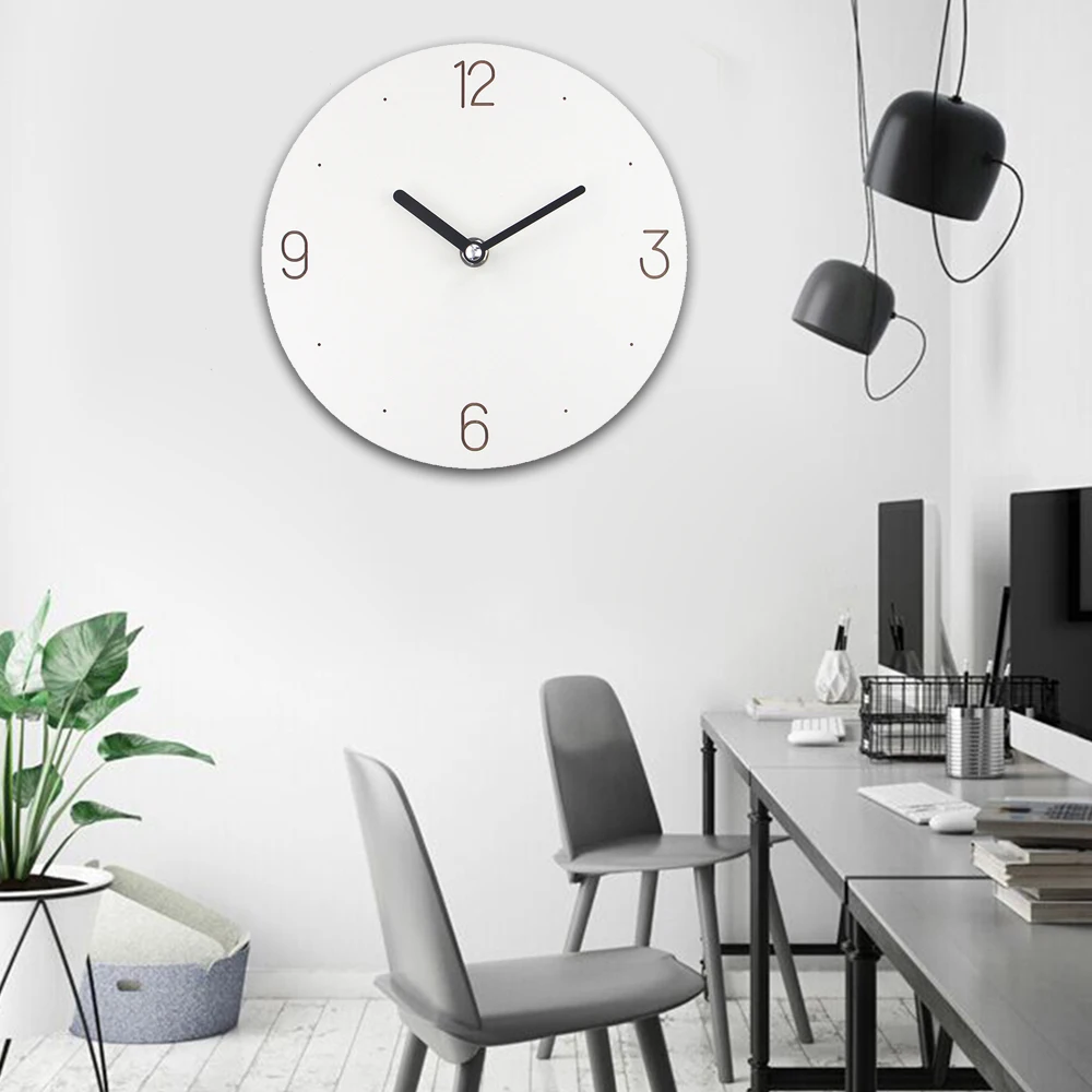 Деревянные большие настенные часы современный дизайн винтажные скандинавские 3D