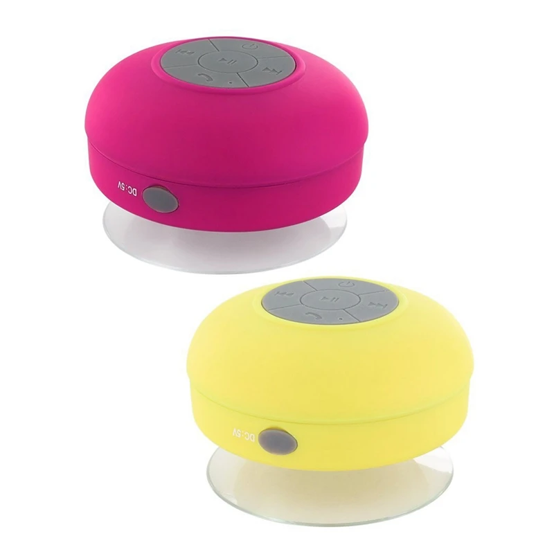 2 шт. Bluetooth 3 0 присоска спикер Jukebox водонепроницаемый 10 м ABS розовый красный и