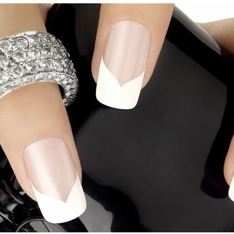

5 Packs New French Manicure Smile Tip Guides Pedicure DIY Nail Art Stickers