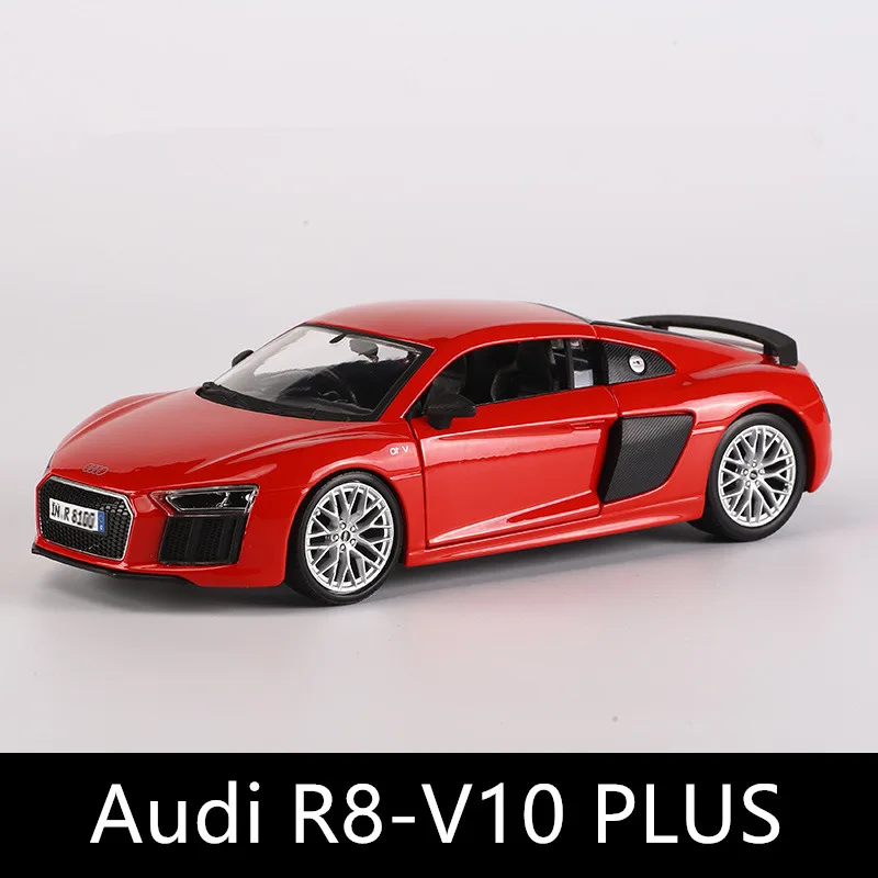 R8V10 Maisto 1:24 Audi R8, модель автомобиля из сплава, модель автомобиля, украшение автомобиля, коллекция, Подарочная игрушка - Цвет: R8V10