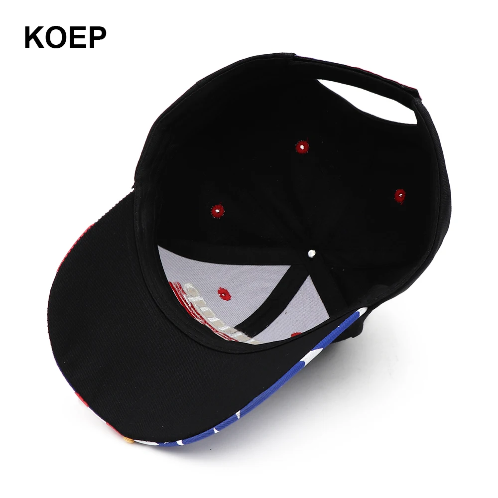 Новинка 2024 Кепка с флагом США бейсболка американским Снэпбэк вышивкой 3D оптом