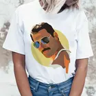Женская футболка с принтом Freddie Mercury Ullzang, летняя повседневная футболка с принтом