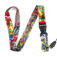 jdm style for yamaha motorcycles lanyard cellphone jdm refitting racing car keychain id holder mobile neck strap quick release