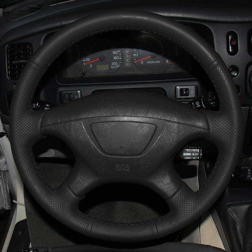 Чехол на руль автомобиля из искусственной кожи для Mitsubishi Pajero Sport 2004 Montero 2004|Чехлы