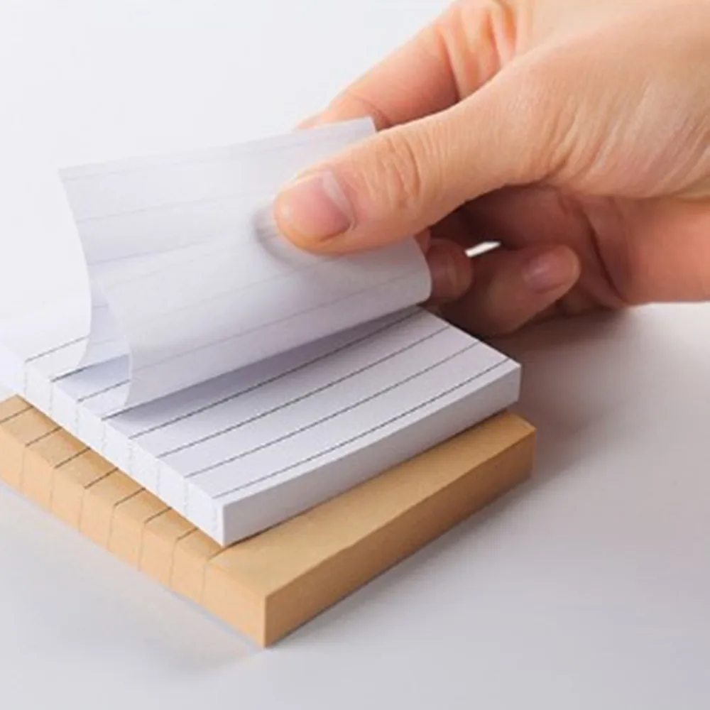 

Office Stationery Blank Horizontal Grid Memo Pads Simple Scrapbook Sticker School Supplies Post Sticky Notes