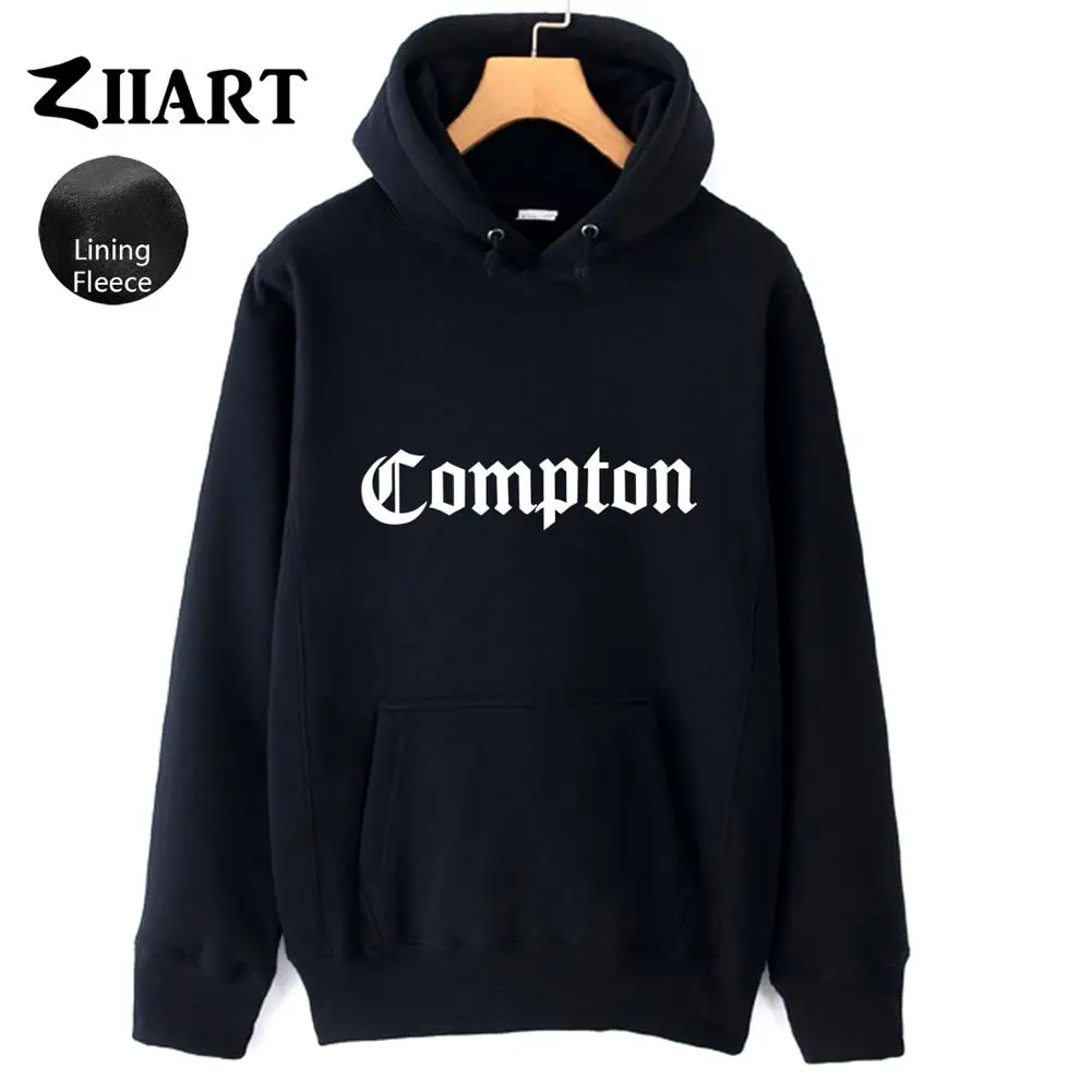 Compton Готический шрифт для девочек Женская флисовая толстовка парная одежда