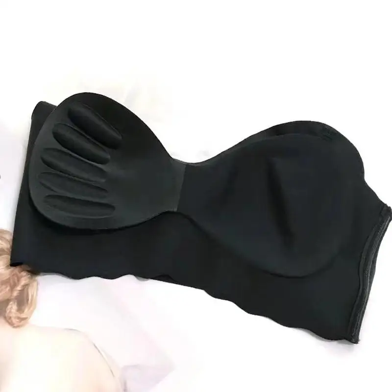 Женский бесшовный спортивный бюстгальтер с эффектом пуш-ап из ледяного шелка