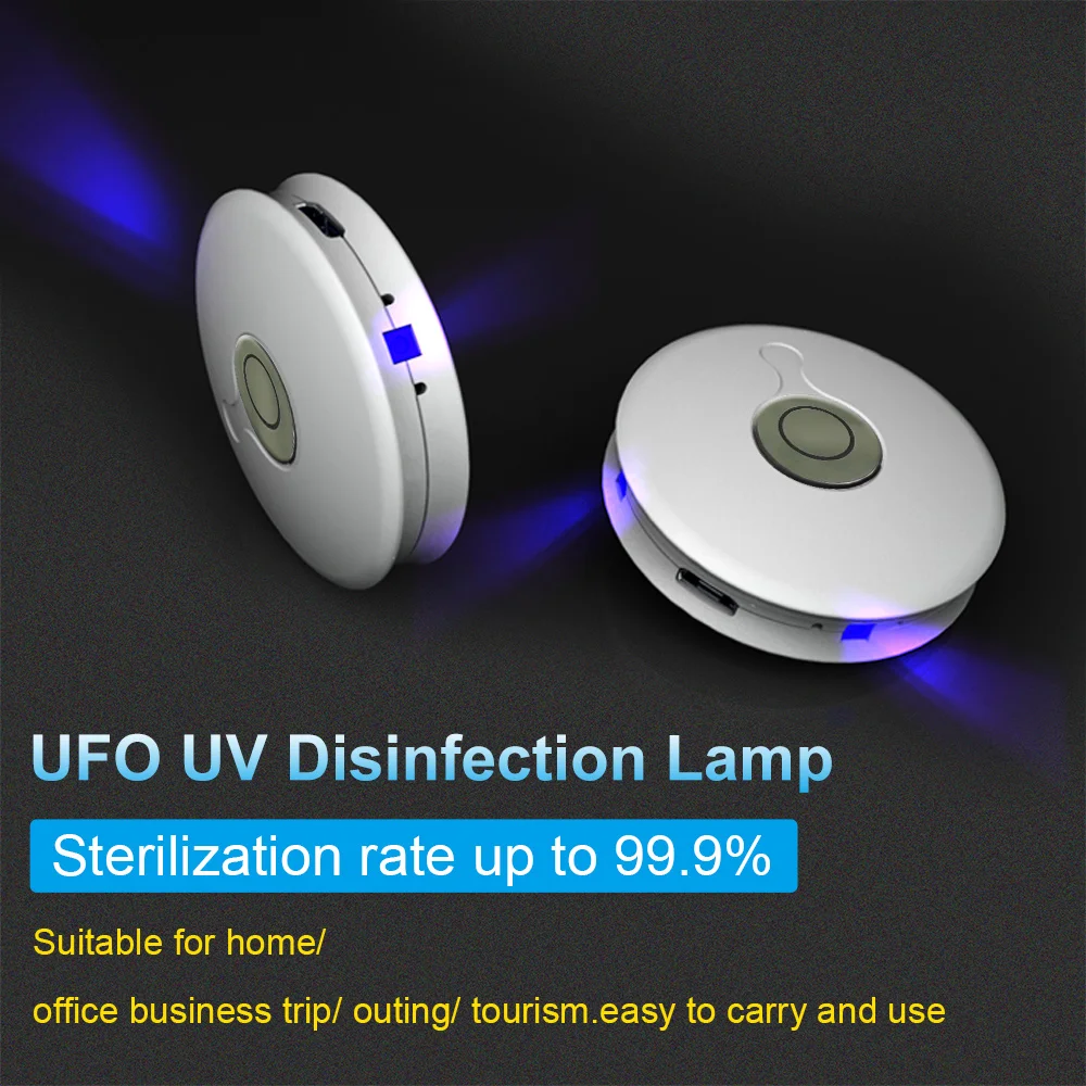 Портативная УФ-лампа IOPEN для дезинфекции светодиодная в виде НЛО дома автомобиля