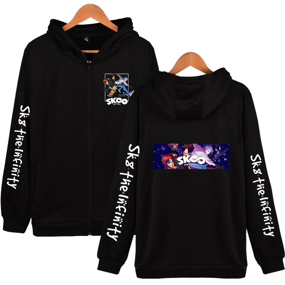 

2D New Print SK8 the Infinity Hoodie Kimetsu no Yaiba Zip Hoodie Jacket Men and Women Tomioka Giyuu Cosplay Costume Sweatshirt