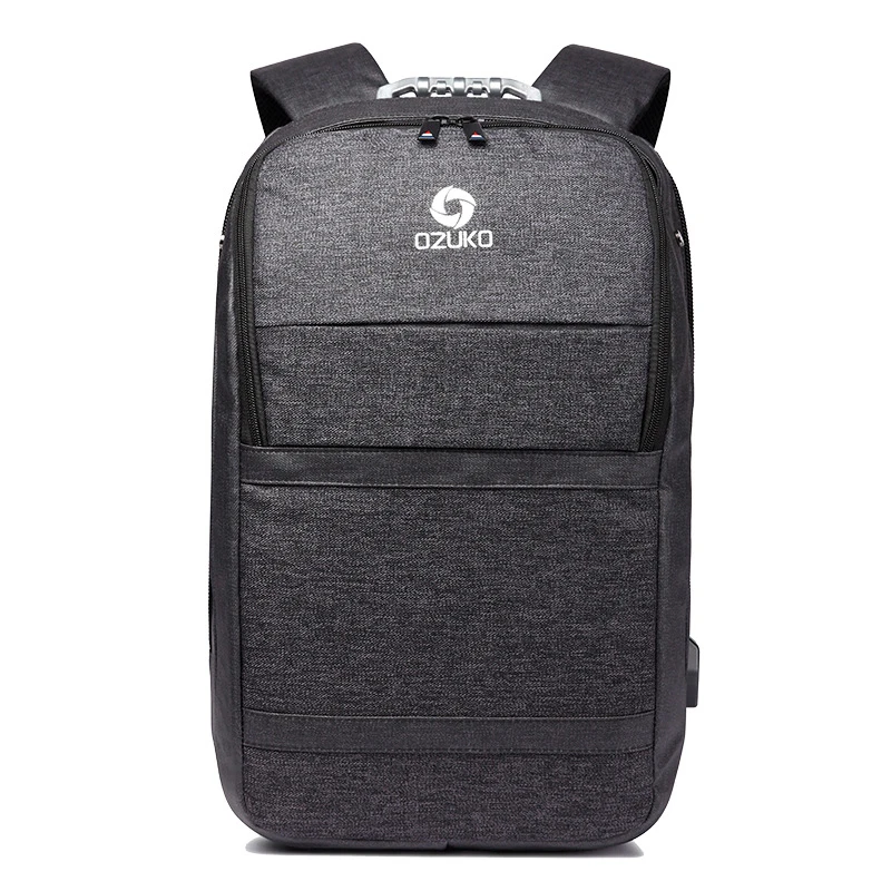 

Fashion School Bags Men 15.6 inch Laptop Backpacks Multifunction USB Charging Backpacks Male Waterproof Travel Bag Mochila