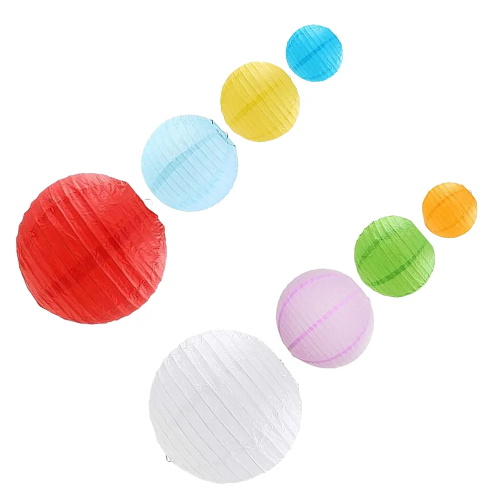 

8pcs Creative Paper Lanterns Decorative Lantern Party Lantern Decorations