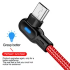 Кабель типа C 90 градусов, Usb C 5A, кабель быстрой зарядки QC 3,0 QC3.0 для Huawei, Xiaomi, Samsung, Usb-C, 1 2 метра, Прямая поставка
