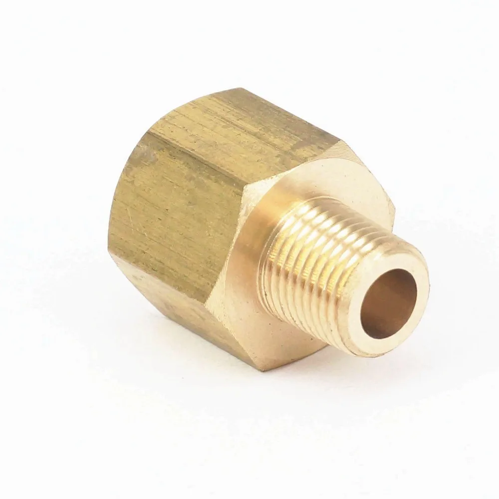 1/" NPT Мужской x 1/4" NPT Женский латунный фитинг соединитель Адаптер для манометра воздуха газа топлива воды