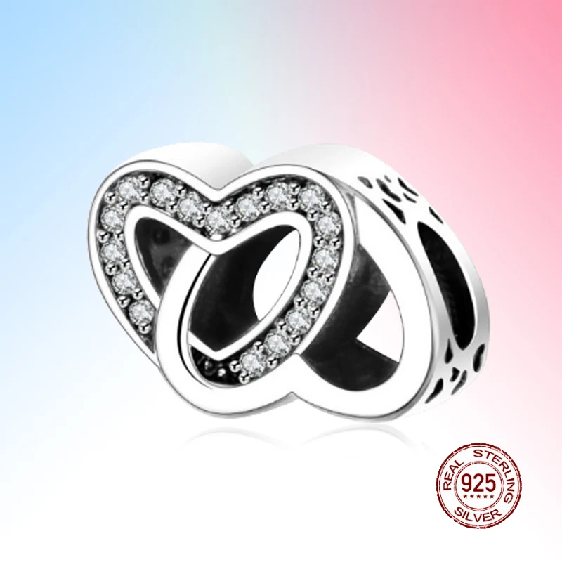 

2021 Dog paw crown heart shape Charm Beads 925 Silver Blue love Pendant Bijoux Fit Original Pandora Bracelet Jewelry Making