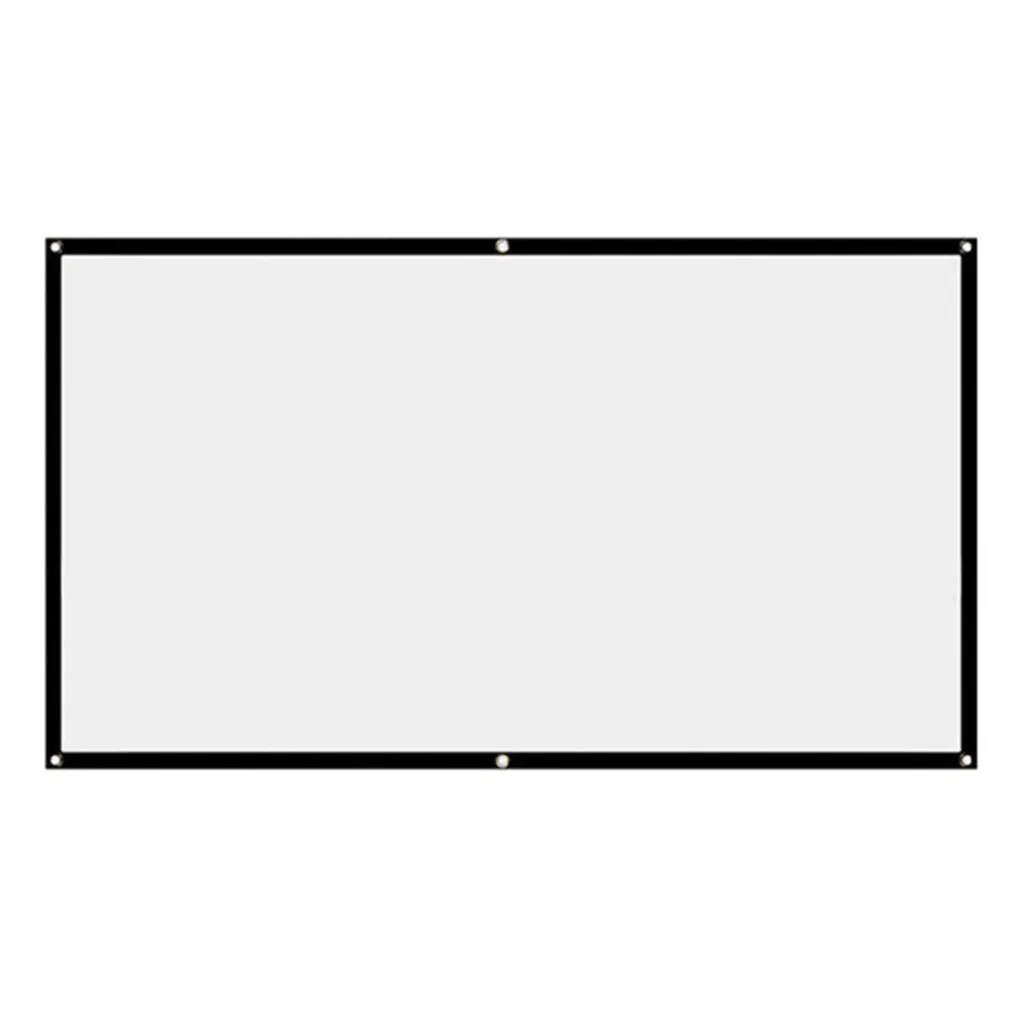 

60 Inches 16:9 Projection Film Cloth Good Color Reproduction Polyester Portable Folding Soft Curtain