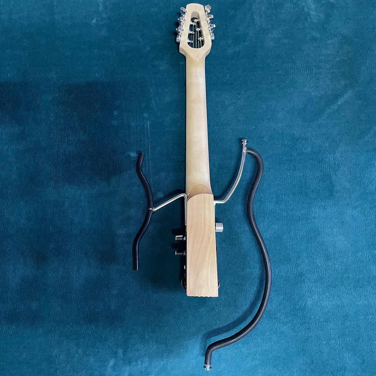 Портативная шпоновая гитара для тренировок на шею электрическая аккорд тренажер