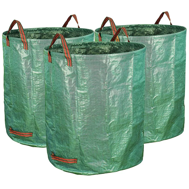 3-Pack 72 галлонов садовый мешок-многоразовые сверхмощные садовые мешки газон