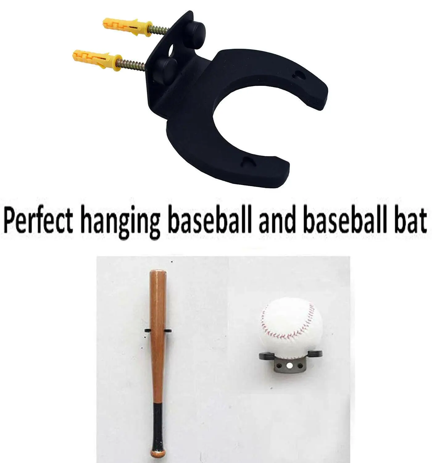 Вертикальный Бейсбол летучая мышь для Софтбола с Дисплей настенный кронштейн