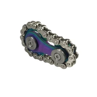 fingertip gyro chains flywheel sprockets edc stainless steel anxiety relief decompression metal toy gear sprocket road spinner