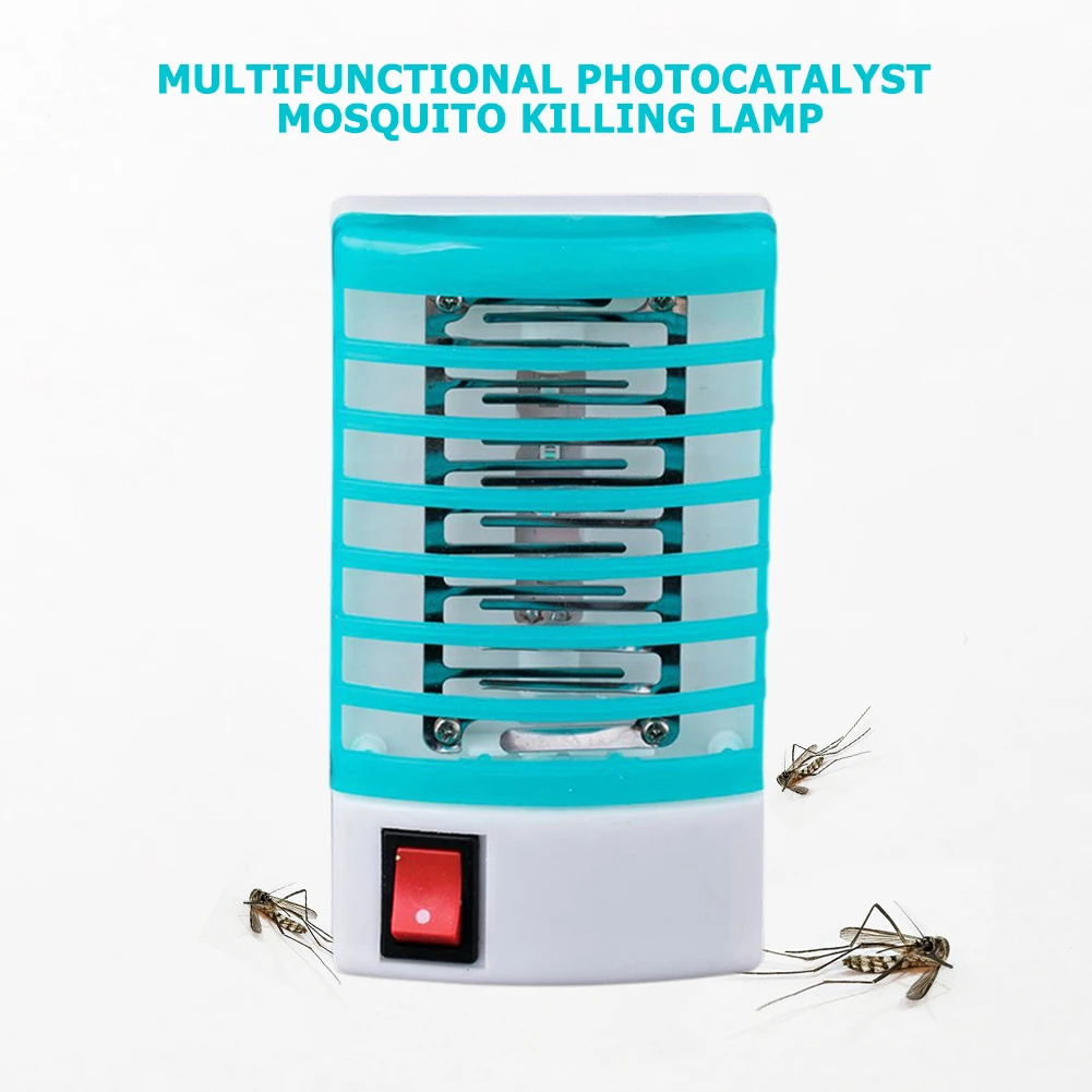 

Portable Mosquito Killer Lamp Multifunctional Against Fly Insect Mosquito Lamp for Home Bedroom Kitchen Blue EU Plug