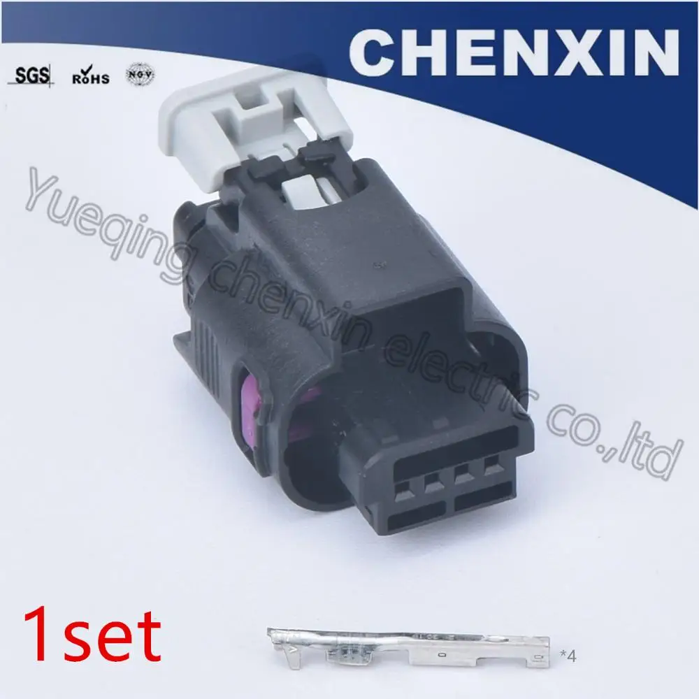 

Black 4 pin waterproof sensor connector 1801823-1 auto connectors wire connector