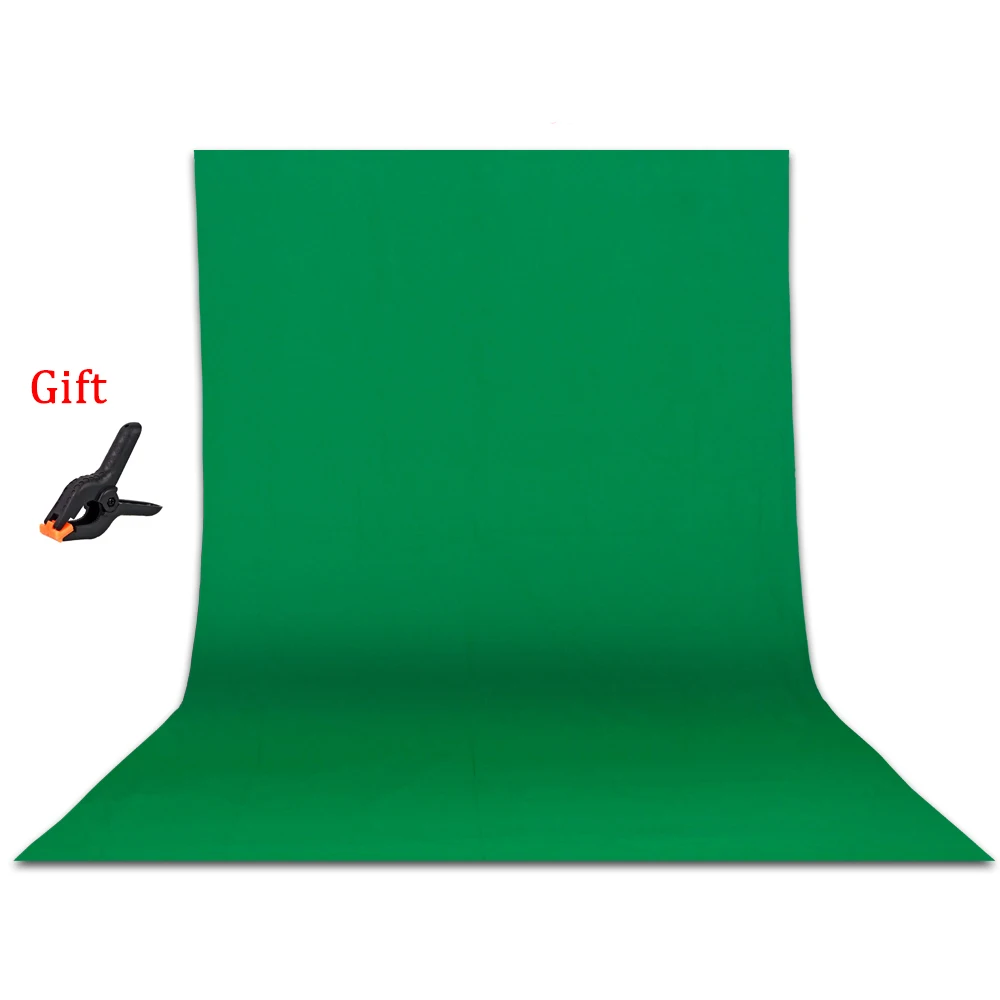 Green Screen Chroma Photo Studio Background Cloth Photography Backdrops Chromakey Smooth Muslin Cotton For Video Shooting Props |
