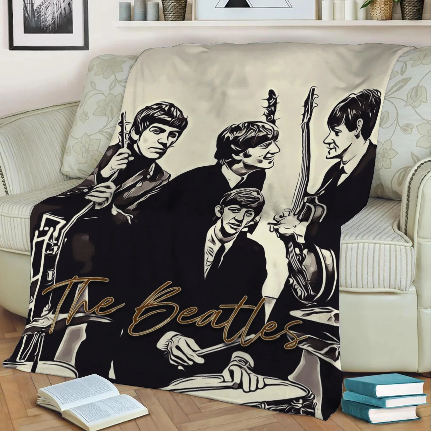 Искусство The Beatles 004 3D печать плюшевое одеяло накидка на диван домашний декор