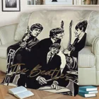 Искусство The Beatles 004, 3D печать, плюшевое одеяло, накидка на диван, домашний декор, мягкое теплое моющееся одеяло для сна, Прямая поставка