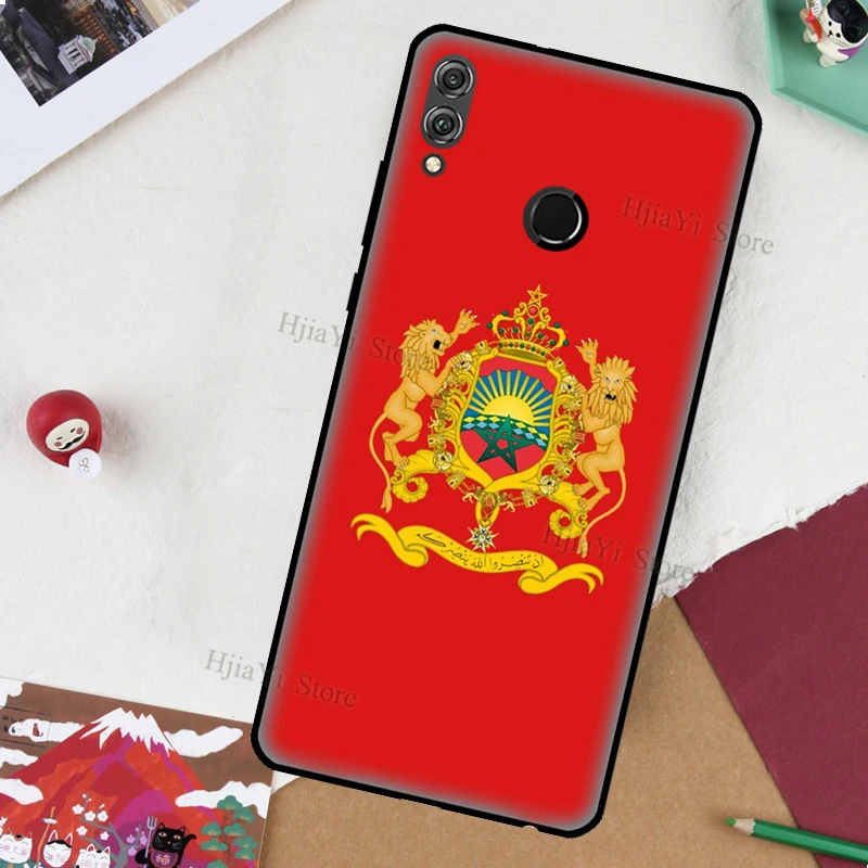 Чехол с флагом Марокко герб оружия для Huawei Honor 8X 9X 7X 7C 9A 8A 9S 8S 8 9 10 Lite 10X 10i 7A 6C 4C 20 Pro |