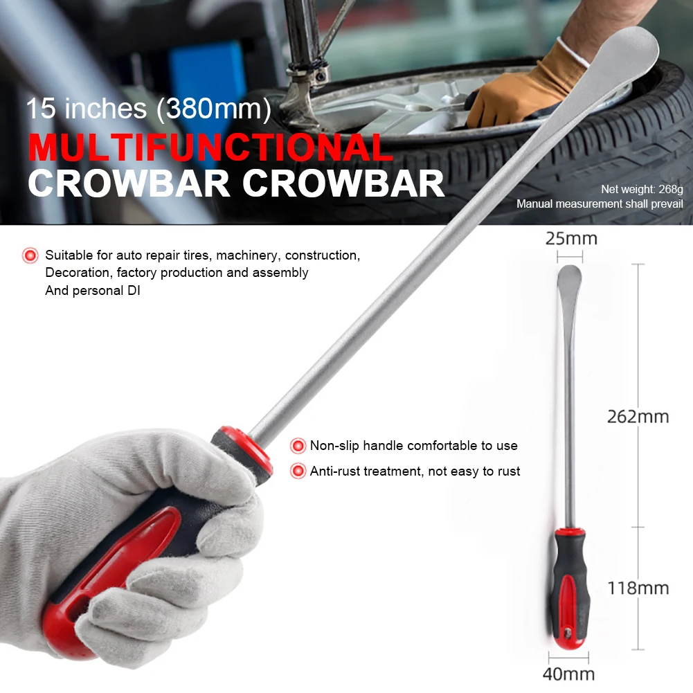 

15inch Tire Spoon Lever Tire Pry Bar Alloy Steel Tire Changing Car Tire Repair Tool Change Kit With Durable Bag Tire Spoons