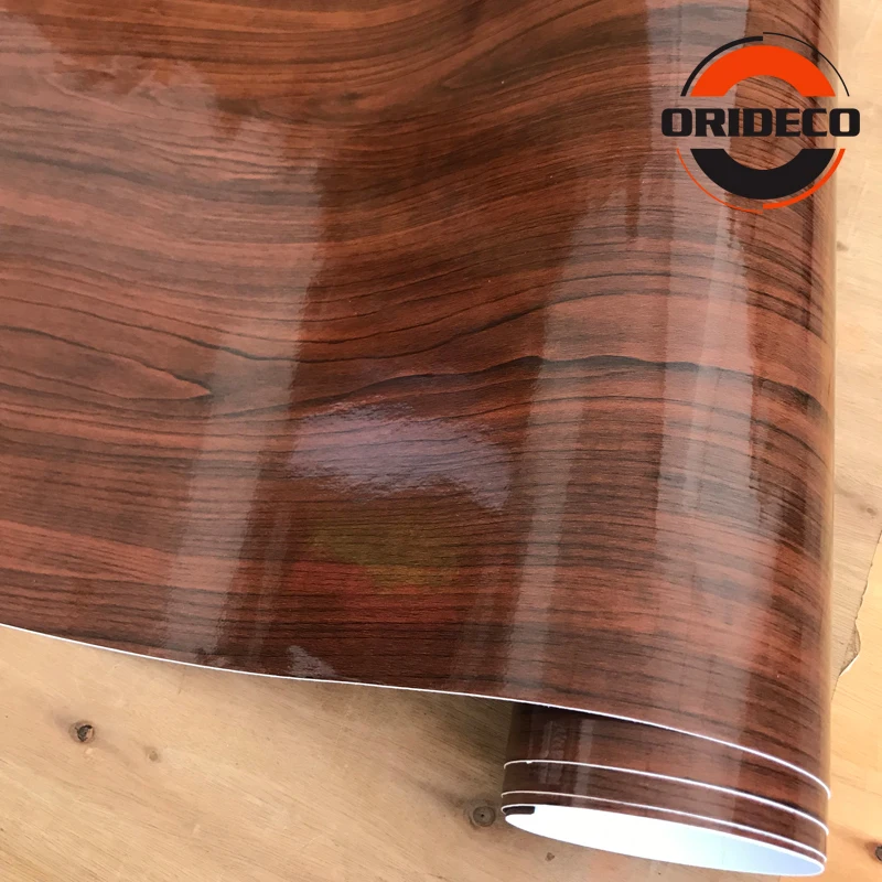 50 см * 2 м/3 м глянцевая Автоматическая внутренняя деревянная текстурная виниловая